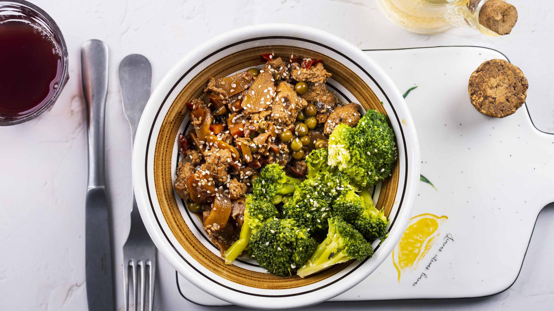 Ground Turkey Teriyaki Bowl & Broccoli 2