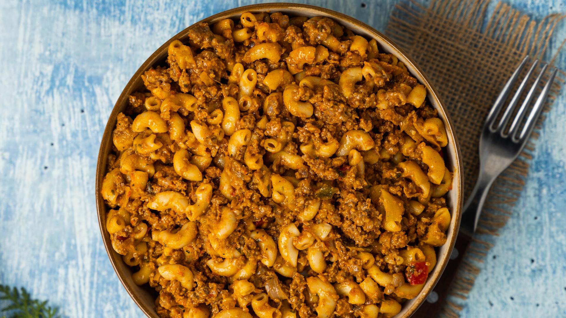 Creamy Ground Beef Taco Pasta 1