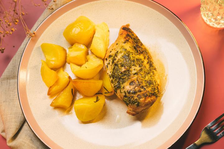 Cilantro Lime Chicken & Cartofi la Cuptor cu Rozmarin 1