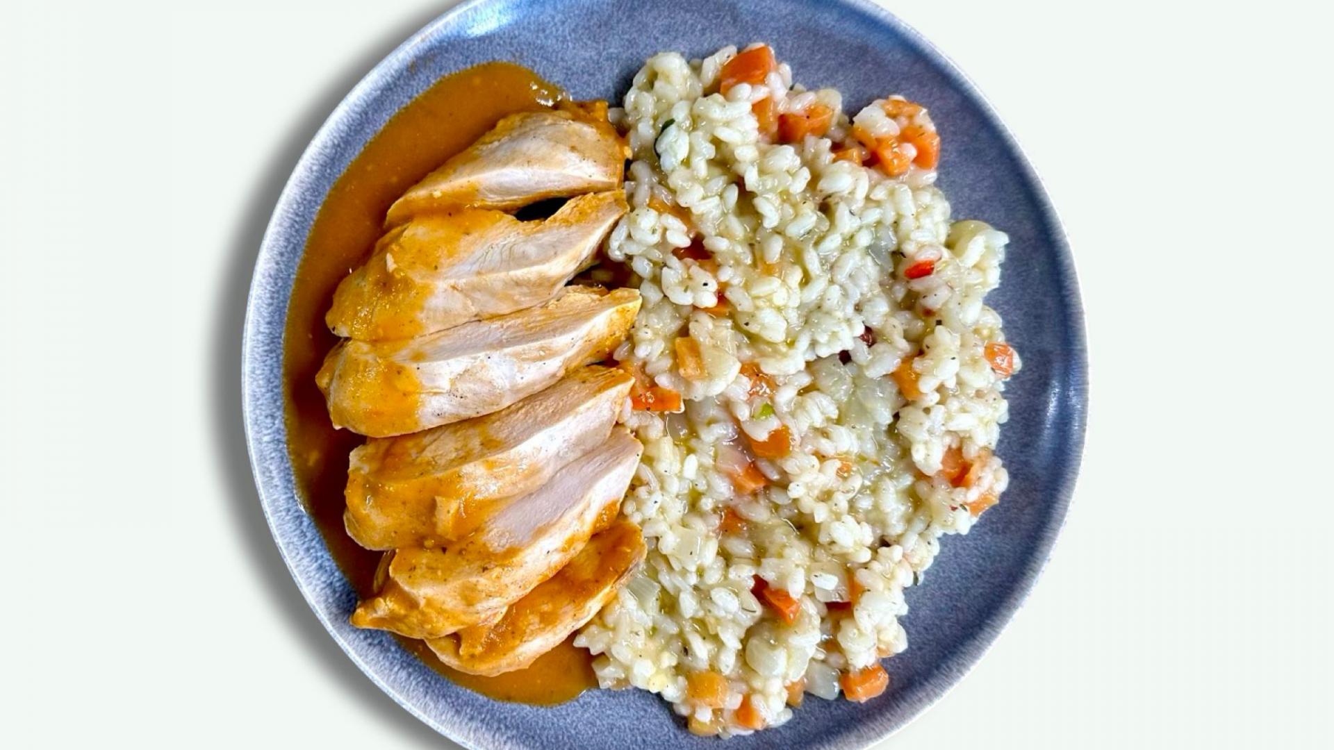 Tomato Basil Chicken & Orez Mediteranean 1