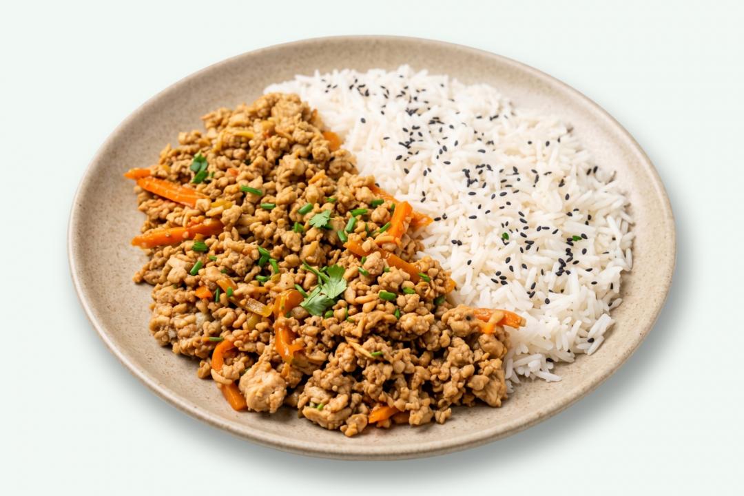 Turkey Stir Fry cu orez jasmine